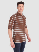 Mens Single Strip Full Sleeve Kurta
